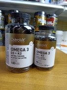 Ostrovit Omega 3 D3+K2 180v - Tốt cho tim mạch trí não tăng thị lực chắc