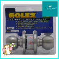 ลูกบิดห้องน้ำ SOLEX 9500 SS-BK หัวกลม สีสเตนเลสSOLEX 9500 SS-BK STAINLESS STEEL BATHROOM KNOB **จัดส่งด่วนทั่วประเทศ**