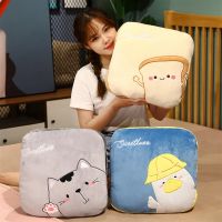 ✸¤ 2 in 1 Cushion Blanket Stuffed Hand Warmer Bag Travel Blanket and Pillow Sofa Bedding Blanket Office Car Home Decoration