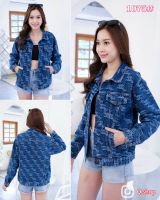 New jacket jean สวยหรูดูแพง แจ็คเก็ตยีนส์ผู้หญิง ลายยอดนิยม เสื้อคลุมยีนส์  ฟรีไซส์ พร้อมส่ง