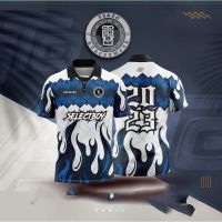 (HTT)  RETRO COLLAR Baju Jersey Viral Tiktok 2023 Jersey Blvckroseapparel Polo FULL SUBLIMATION 0KTY RETRO COLLAR