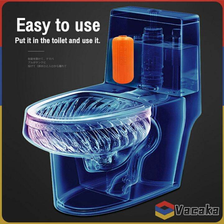 Vacaka Bathroom Pot Automatic Blue Soap Flush Deodorizer Toilet Bowl