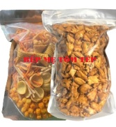 Combo 500gram snack tá lả và 500gr cua mắm hành giòn tan bao ngon