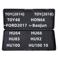 Lishi เครื่องมือ2 In 1 HU64 HU66 HU83 HU92 HU100 10ของเล่น (2014) ของเล่น (2018) HON66 FORD2017 BaoJun ช่างทำกุญแจเครื่องมือ