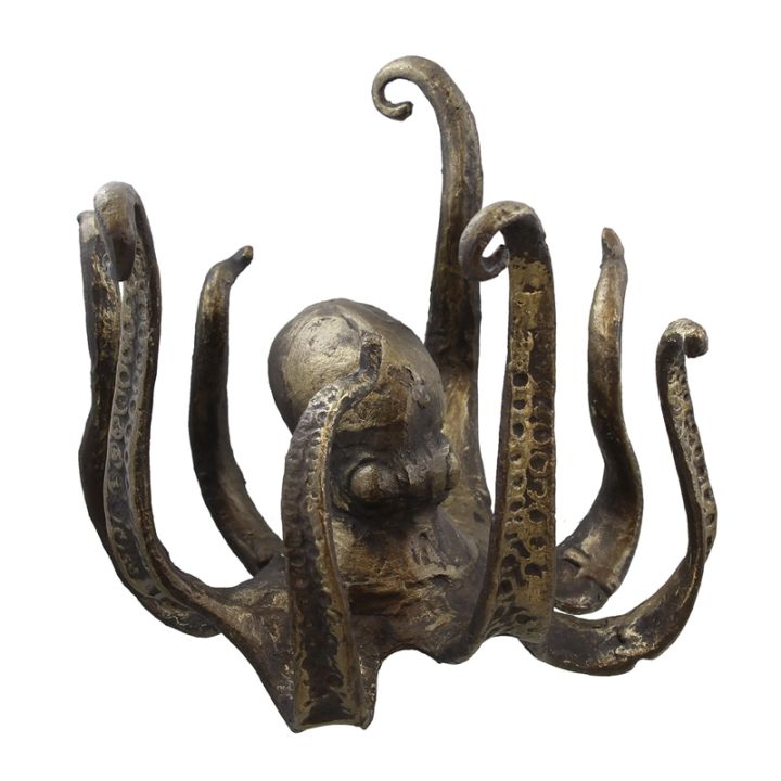 octopus-tea-cup-holder-large-decorative-resin-octopus-table-topper-statue-for-home-office-decoration