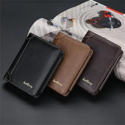 Mens Short Wallet Bifold Card Holders For Men Casual Portable Coin Purse NewLeather Male Cash Clutch Bag