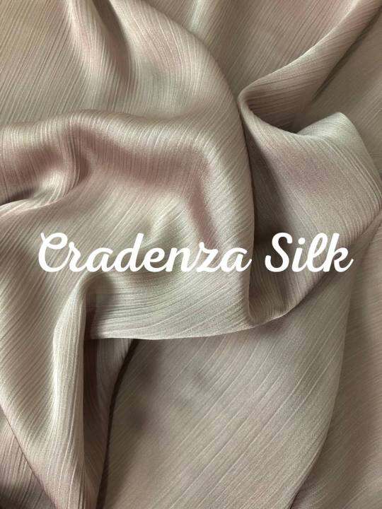 BAHAN HIJAB SILK CREDENZA / SILK CREDENZA / SILK CRADENZA / KAIN ...