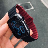 Magnetic Strap For Apple Watch Series Ultra 8 7 6 5 4 3 SE Silicone Watchband Bracelet For iWatch 41MM 45MM 38MM 42MM 40MM 49MM Straps