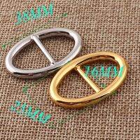 【CW】 10 pcs oval 16mm Silver/Gold Purse Fasteners Adjuster BucklesBag Luggage Straps buckles