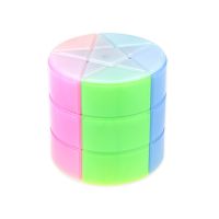 YJ Yongjun 3x3 Rainbow Cylinder Magic Cube Puzzle 3x3x3 Cubo Magico Educational Toys For Students 7 Colorful Star Octagon