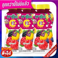 ?แนะนำ!! กาโตะ มิกซ์เบอร์รี่เลมอน วิตซี 25% ผสมวุ้นมะพร้าว 320 มล. x 6 ขวด Kato Mixed Berry and Lemon Vit C 25% with Nata De Coco ✨ขายดี✨