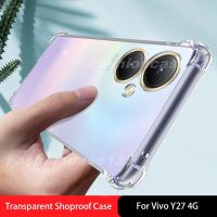 Y27เคสสำหรับ Vivo 4G VivoY27 Y 27 2023เคสใส่โทรศัพท์ฝาครอบด้านหลังกันกระแทก Amor โปร่งใสชัดเจน TPU นิ่มกันกระแทกมีความยืดหยุ่นป้องกันการตกง่ายเพิ่มสี่มุม