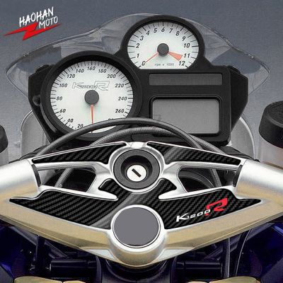 For BMW K1200R Sport Version UP To 2010 3D Carbon-look Upper Triple Yoke Defender