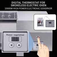 เครื่องควบคุมอุณหภูมิ80A ความเร็ว220V ที่หรี่ไฟได้สูง10000W SCR แรงดันเครื่องควบคุมอิเล็กทรอนิกส์ตัวควบคุมดิจิตอลไฟฟ้ากระแสสลับและชิ้นส่วน