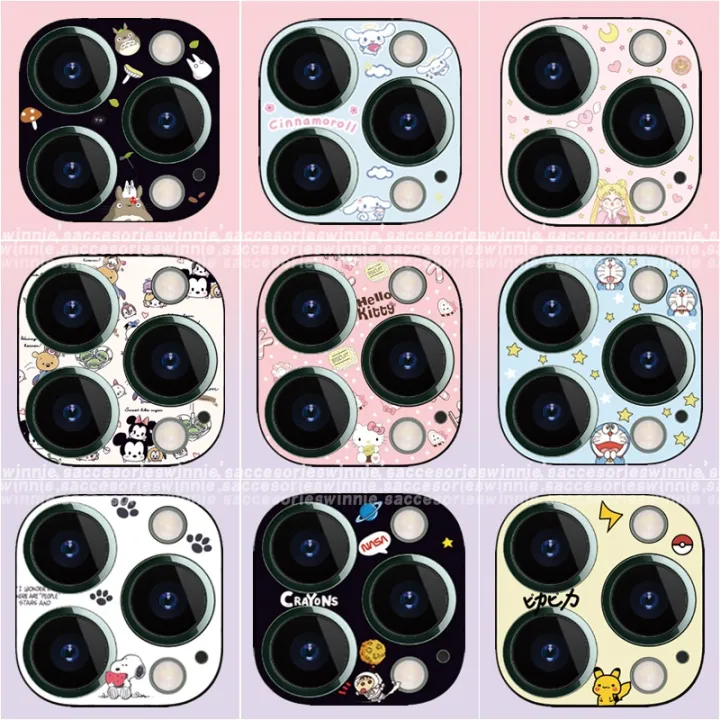 Ready Stock Casetify iPhone 13 Pro Max กระจกนิรภัย Cartoon Camera Lens