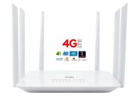 4G High-Performance Wif Router เราเตอร์ 6 เสา ใส่ซิม ปล่อย Wi-Fi,1200Mbps Dual-Band 2.4G+5Ghz