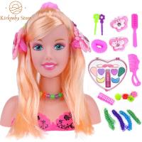 TKNUS Barbie Barbiestyle Barbiepink น่ารัก DIY ฝึกแต่งหน้า เกมเจ้าหญิงงาม ของขวัญในอุดมคติสำหรับเด็กผู้หญิง แกล้งเล่นชุดเจ้าหญิง แต่งหน้าทรงผมตุ๊กตา แต่งตัวของเล่น ตุ๊กตาแต่งหน้าหวีผมของเล่นสำหรับเด็ก