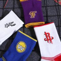 BA NBA Teams Crew Socks Multi Colour Men Women Cotton Comfy Streetwear Bulls, Lakers, Rockets, Bucks, Celtics Stokin