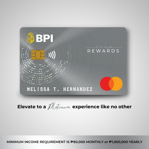 BPI PLATINUM REWARDS MASTERCARD APPLICATION Lazada PH