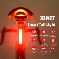 ⊙❁ ENFITNIX XlitET Bicycle Light Automatic Brake Rear Light Night Cycling Smart Sensing Safety Taillight MTB Road Bike Seatpost