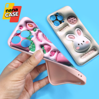 Vivo Y02/Y12/Y15/Y17/Y20/Y20s/Y12s/Y21 2021/Y22 2022 เคสนิ่มสีพาสเทล TPU กันเลนส์กล้อง พิมพ์ลายการ์ตูนน่ารัก