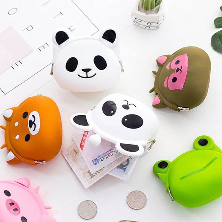 new-girls-mini-cartoon-silicone-coin-purse-animals-small-change-wallet-purse-women-key-wallet-coin-bag-for-children-kids-gifts