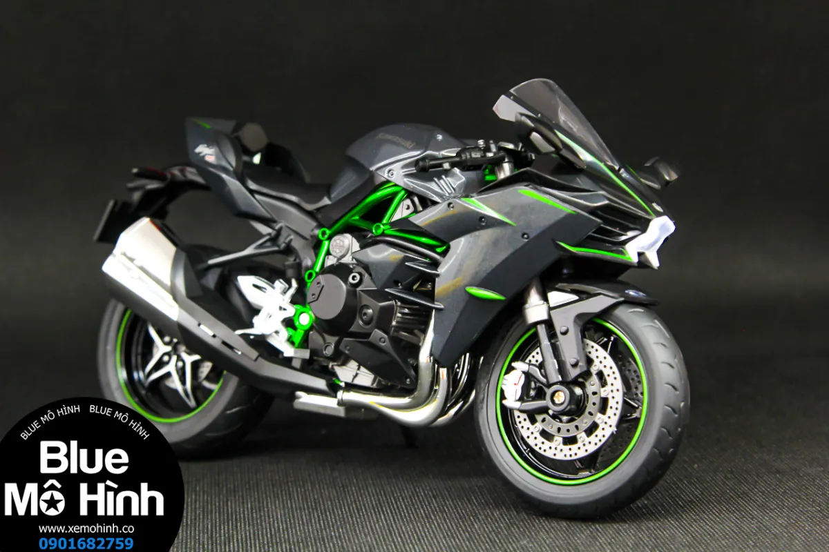 Mô Hình Xe Kawasaki Ninja H2 Phiên Bản Sáng Đèn 1:9 | Lazada.Vn