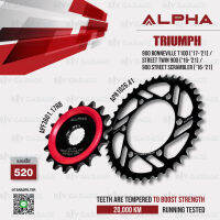 ALPHA SPROCKET สเตอร์มอเตอร์ไซค์ ใช้สำหรับ Triumph 900 BONNEVILLE T100 (17-21) / STREET TWIN 900 (16-21) / 900 Street Scrambler (16-21)