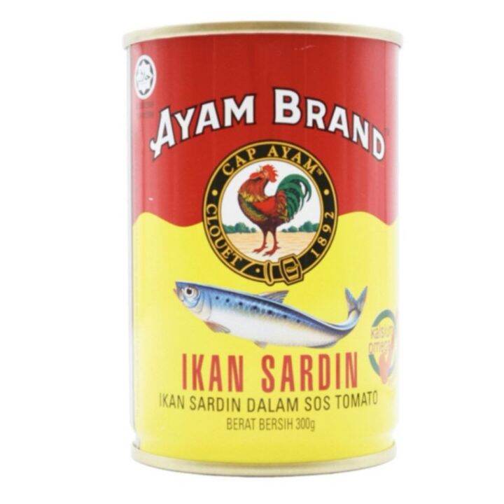 AYAM BRAND SARDINE IN TOMATO SAUSE 300G Lazada