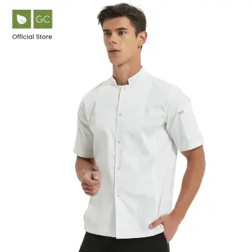 White on sale chef shirt