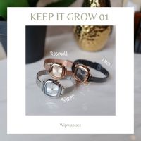 นาฬิกา ผู้หญิง นาฬิกาข้อมือ ผญ ไตล์เกาหลี รุ่น Keep It Grow 01 รุ่นนี้ขายดีมาก สายแสตนเลสแท้ 100% ไม่ลอกไม่ดำ