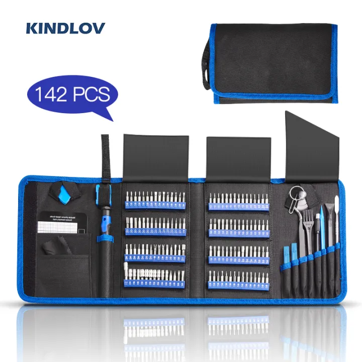 KINDLOV Precision Screwdriver Set 142 In 1 Repair Phone Laptop Tool Kit
