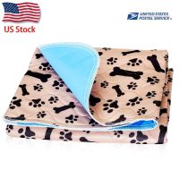 【LZ】 Dropshipping USA Stock Reusable Dog Bed Mats Dog Urine Pad Puppy Pee Fast Absorbing Pad Rug for Pet Training In Car Home Bed