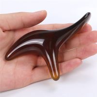 □◕ Amber Resin Wax Triangle Foot Feet Massager Gua Sha Acupuncture Shiatsu Tool Gua Sha Scraping Massage Instrument Therapy Massage