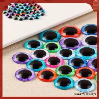 SHIWEI732880294 50PCS 6/10/16/20/25mm DIY การค้นพบเครื่องประดับ หุ่นเชิด ลูกตาแบน Cabochon ตากลม อุปกรณ์ของเล่น ตาตุ๊กตากระจก