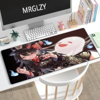 XXL Genshin Impact Mouse Pad เครื่องเกมคอนโซลอะนิเมะสาวเซ็กซี่ HUTAO แผ่นรองโต๊ะขนาดใหญ่สำหรับเกมคอมพิวเตอร์อุปกรณ์ต่อพ่วงแผ่นรองเมาส์