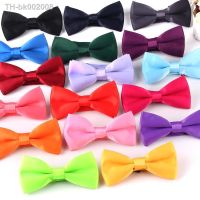 ◇ Fashion Solid Bow Tie For Men Women Classic Bowtie For Business Wedding Bowknot Adult Mens Bowties Cravats Red Purple Tie