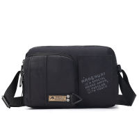 # New Men S Casual Shoulder Bag Fashion Trend Horizontal Crossbody Bag Outdoor Waterproof Bag Business Men Portable Messenger Bag.กระเป๋า