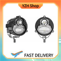 ไฟหน้ารถมอเตอร์ไซค์แบบ LED รถจักรยานยนต์ YZH Shop 1000LM 12V 28W สองสี3500K สีเหลือง6000K หลอดไฟตัดหมอกแบบเปลี่ยนได้การขับขี่สีขาว