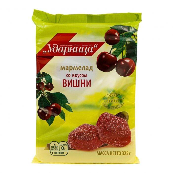 УДАРНИЦА Мармелад со вкусом вишни 325грамм | Lazada.co.th