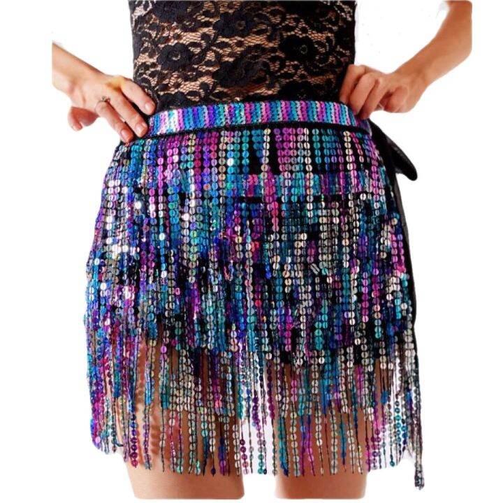 hot-dt-2023-easter-belly-dancing-outfit-sequin-hip-scarf-fringe-waist-chain-tassel-skirt-costume