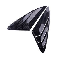 1 Pair Car ABS Carbon Fiber Style Black Rear Side Vent Window Scoop Louver Cover Trim Decor Fit for Kia K5 Optima 2022 2021