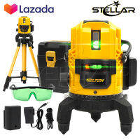 DELTON เครื่องวัดระดับเลเซอร์ ระดับน้ำเลเซอร์ 2 เส้น 360 องศา เลเซอร์สีเขียว 2 Lines Green Laser Level รุ่น DT-GL2P เลเซอร์ เลเซอร์วัดระดับ วัดได้ทั้งกลางแจ้ง-ที่มืด พร้อมกล่องเก็บอุปกรณ์ แถมฟรี!! ขาตั้งวัดระดับ มูลค่า 590 บาท