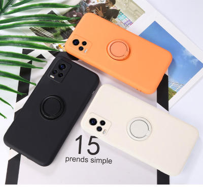 Jelly Liquid Silicone เคส Redmi Note 9S เคสซิลิโคน Redmi Note9 Pro Soft Case With Ring Holder Lens Protect Xiaomi Redmi เคสศัพท์ แบบนุ่ม