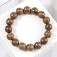 6 8 10 12mm Original Wooden Beads Bracelets Men Elastic Buddhist Prayer Bracelets &amp; Bangles Handmade Women Yoga Jewelry pulsera Charms and Charm Brace