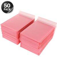 50PCS Mailer Poly Bubble Padded Mailing Envelopes For Mailer Gift Packaging Self Seal Bag Bubble Padding Pink