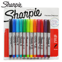 Sharpie 37175 MARKER 12สี0.5มม. Sanford DUST Free MARKER ยี่ห้อปากกาสี MARKER ชุด MARKER