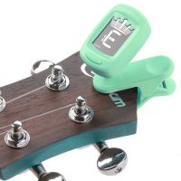 ♞▥ T-19 Colorful Clip-On Guitar Tuner For Acoustic Guitar Bass Ukulele With Battery 360 DegreeRotate With 5 Tuning Model