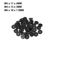 Prohex Hot Sale 50Pcs 3 Ukuran 11Mm 13Mm 16Mm OD O-Cincin Selang Gasket Datar karet Mesin Cuci Banyak Keran Grommet HITAM