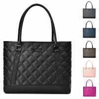 DTBG 15.6 Inch Laptop Tote Bag Nylon Classic Diamond Pattern Travel Business Computer Shoulder Bag Carrying Briefcase Handbag